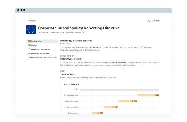 Mobile -  CSRD reporting